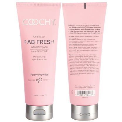 Oh So Lush Fab Fresh Intimate Wash - Peony Prowess 7.2oz | 213mL - Lubes - The Naughty & Nice District - Adult Sex Toy Store