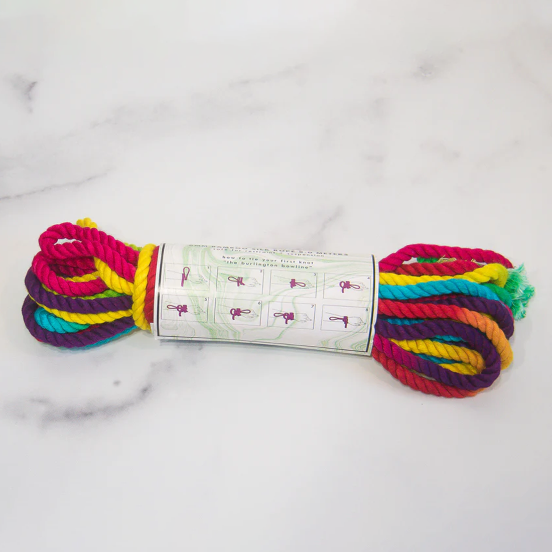 Funfetti Rainbow Bondage Rope - BDSM - The Naughty & Nice District - Adult Sex Toy Store