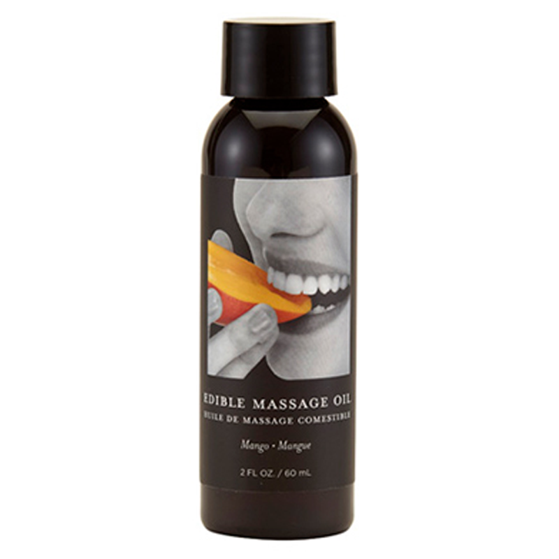 Edible Massage Oil Mango - Available in 8 fl oz and 2 fl oz Sizes - Lubes - The Naughty & Nice District - Adult Sex Toy Store