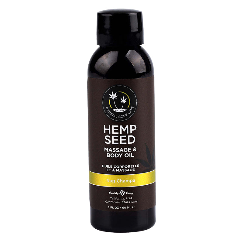 Hemp Seed Massage & Body Oil - Nag Champa, Sunsational, Beach Daze - Lubes - The Naughty & Nice District - Adult Sex Toy Store