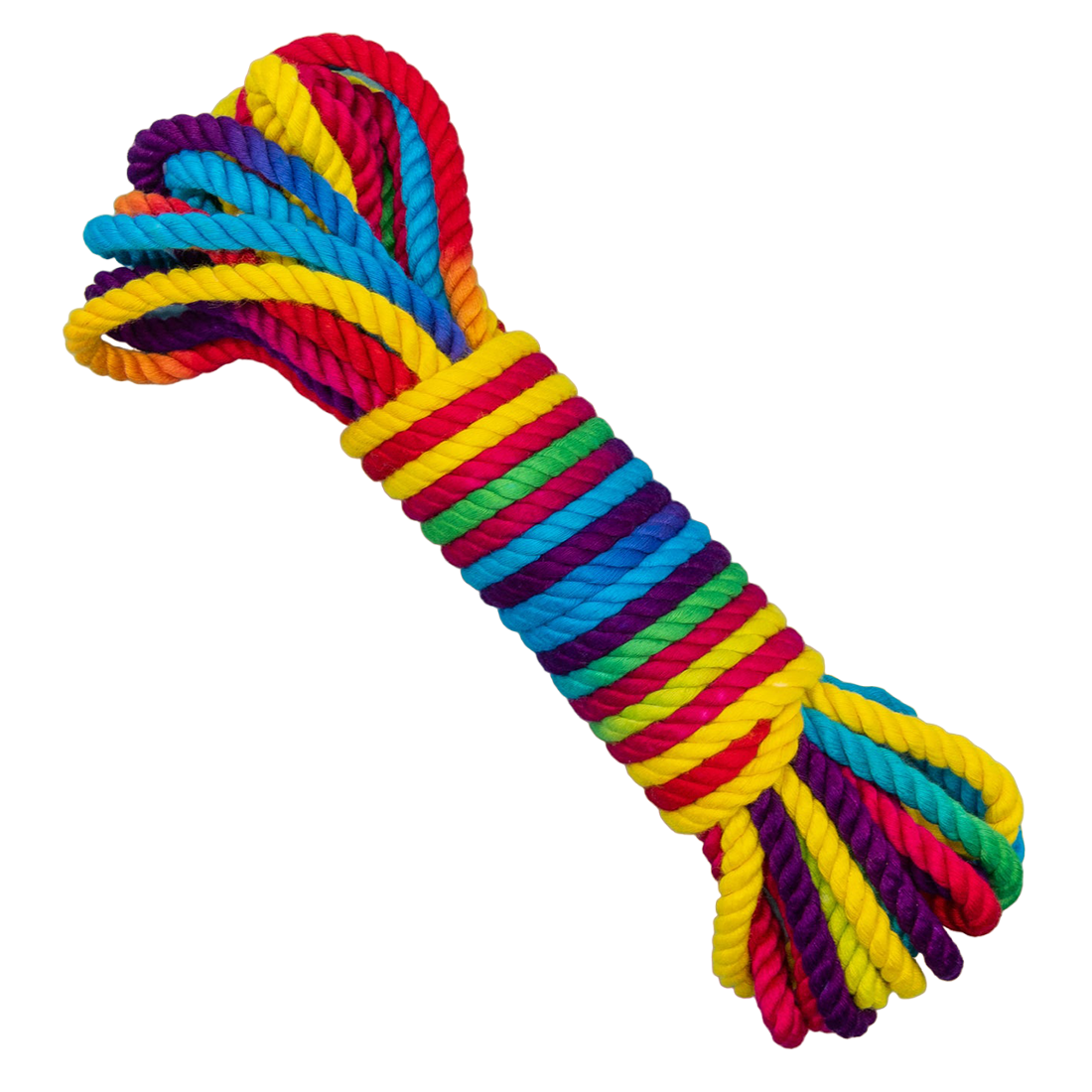 Funfetti Rainbow Bondage Rope - BDSM - The Naughty & Nice District - Adult Sex Toy Store