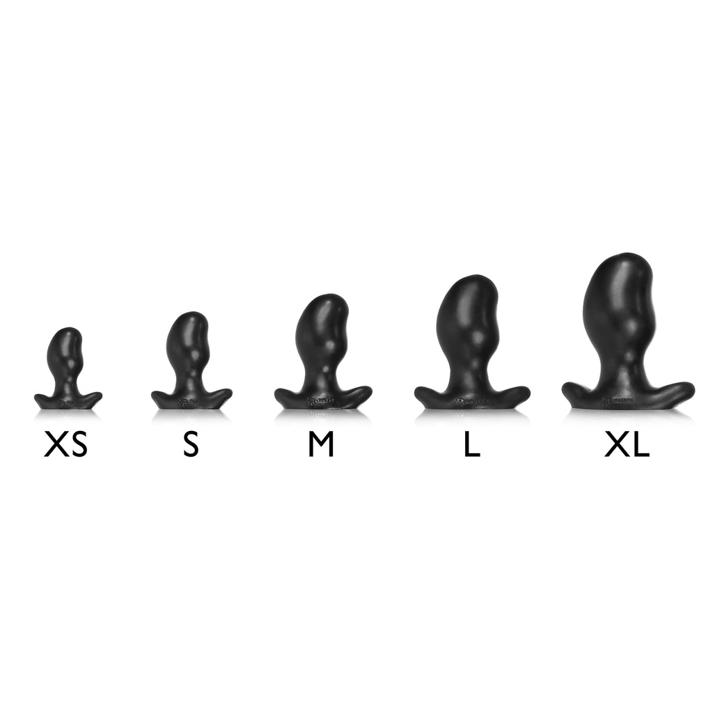 ERGO, buttplug - BLACK POLICE BLUE SWIRL - MEDIUM - Anal Toys - The Naughty & Nice District - Adult Sex Toy Store