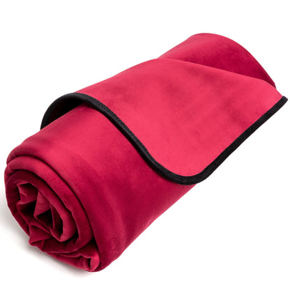 Fascinator Throw Merlot Microvelvet - Available in Various Sizes - Sex Furniture - The Naughty & Nice District - Adult Sex Toy Store