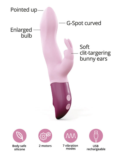 HELLO RABBIT - Plush Toy - VIbrators - The Naughty & Nice District - Adult Sex Toy Store