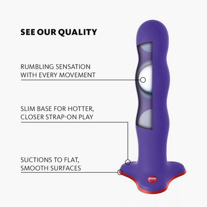 BOUNCER - Suction-Cup Dildo with Weighted Balls for Organic Sensation and Strap-On Fun - Dildo - The Naughty & Nice District - Adult Sex Toy Store