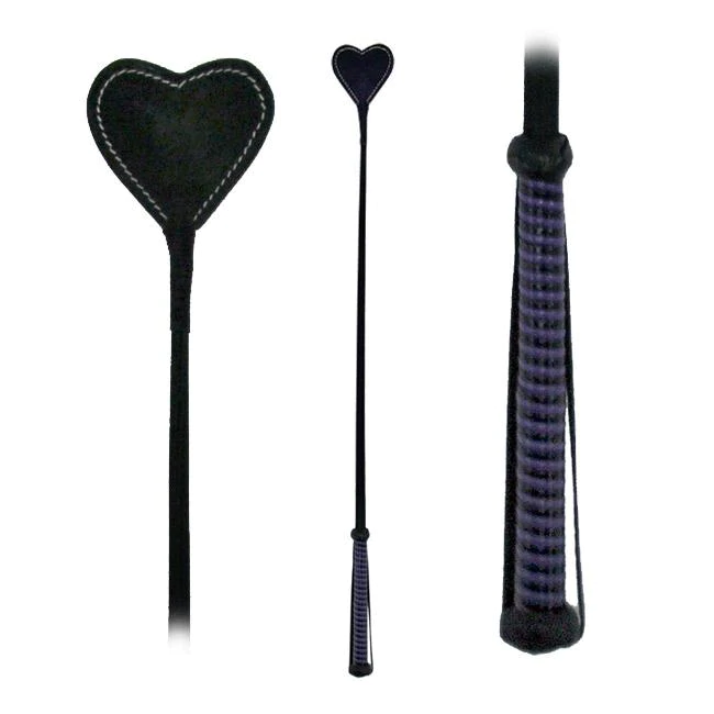 Riding Crop Heart Shaped Vegan Friendly - Assorted colours - BDSM - The Naughty & Nice District - Adult Sex Toy Store