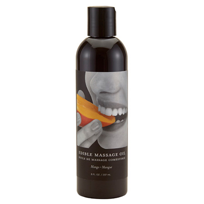 Edible Massage Oil Mango - Available in 8 fl oz and 2 fl oz Sizes - Lubes - The Naughty & Nice District - Adult Sex Toy Store