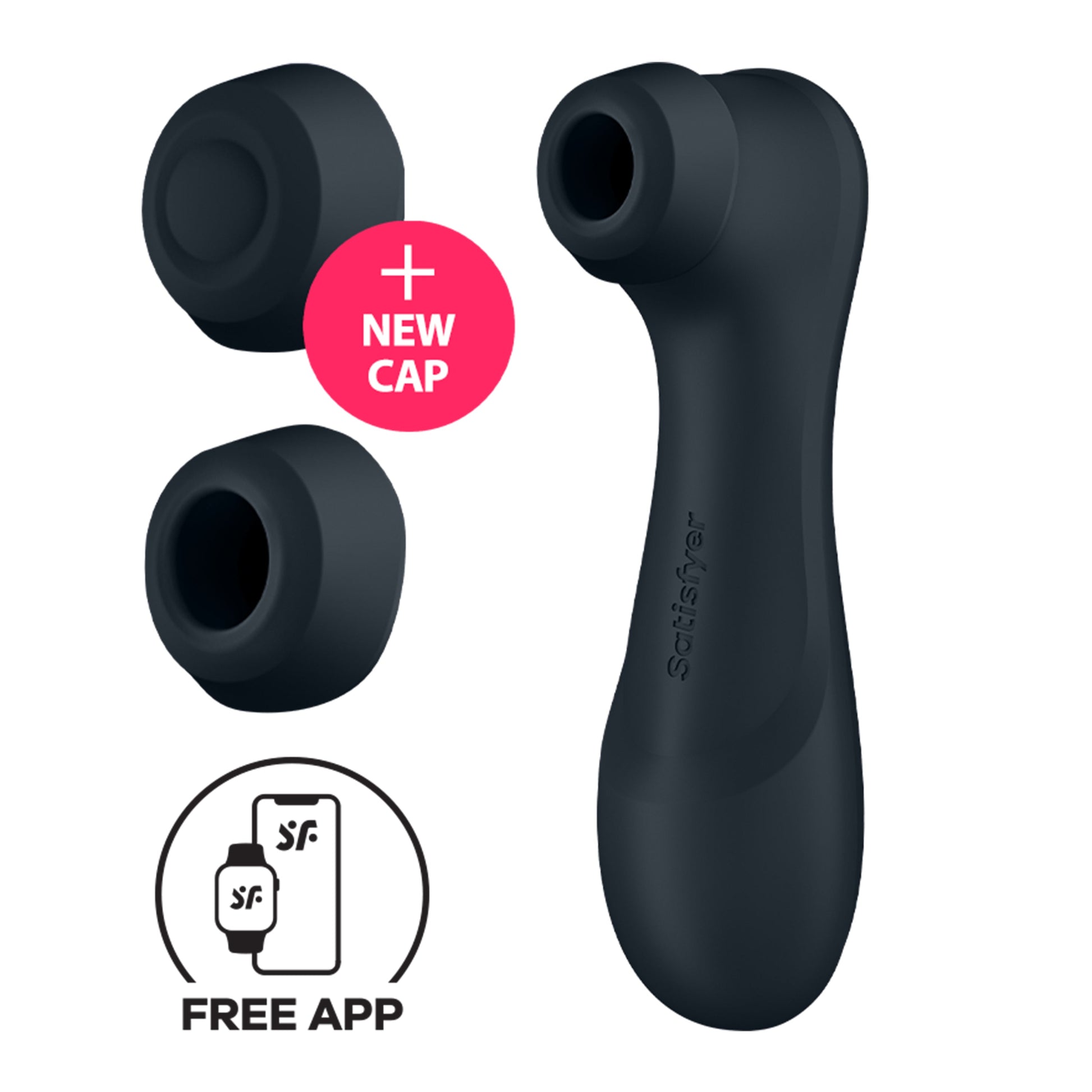 Satisfyer, Pro 2 Generation 3 Connect App - Dark Grey - Clitoral Pulse - The Naughty & Nice District - Adult Sex Toy Store