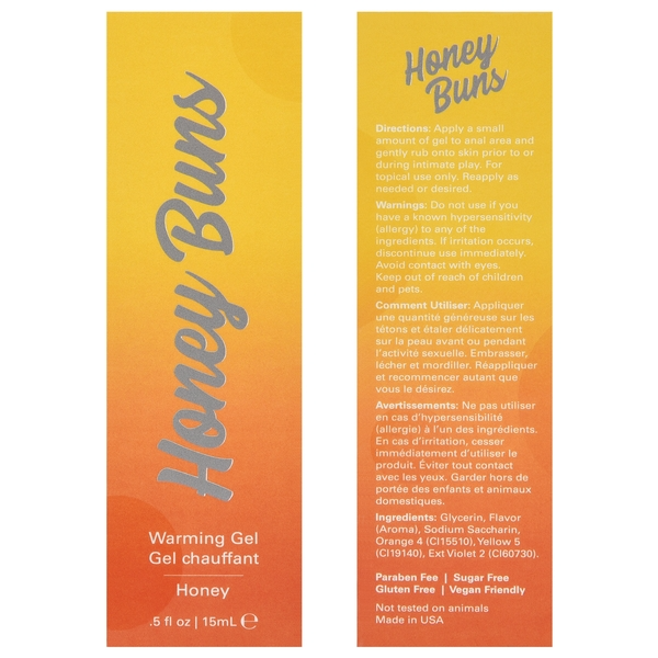 HONEY BUNS Warming Arousal Gel Honey .5oz | 15mL - Lubes - The Naughty & Nice District - Adult Sex Toy Store