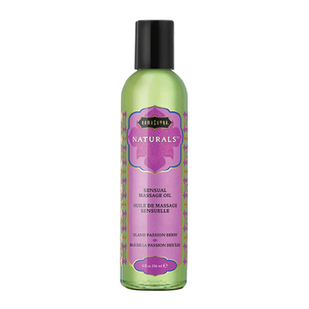 Naturals Massage Oil Island Passionberry in 2oz & 8oz - Massage Oils & Candles - The Naughty & Nice District - Adult Sex Toy Store