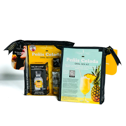 ORAL SEX COCKTAIL KIT - Penis Colada (Coconut Pineapple) 2oz Divine Nectar / .75oz Oil of Love - Lubes - The Naughty & Nice District - Adult Sex Toy Store