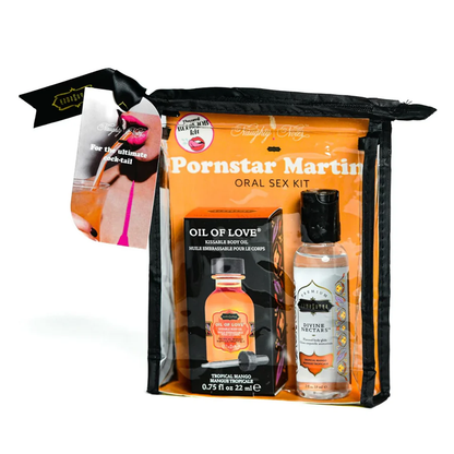 ORAL SEX COCKTAIL KIT - Porn Star Martini (Tropical Mango) 2oz Divine Nectar / .75oz Oil of Love - Lubes - The Naughty & Nice District - Adult Sex Toy Store