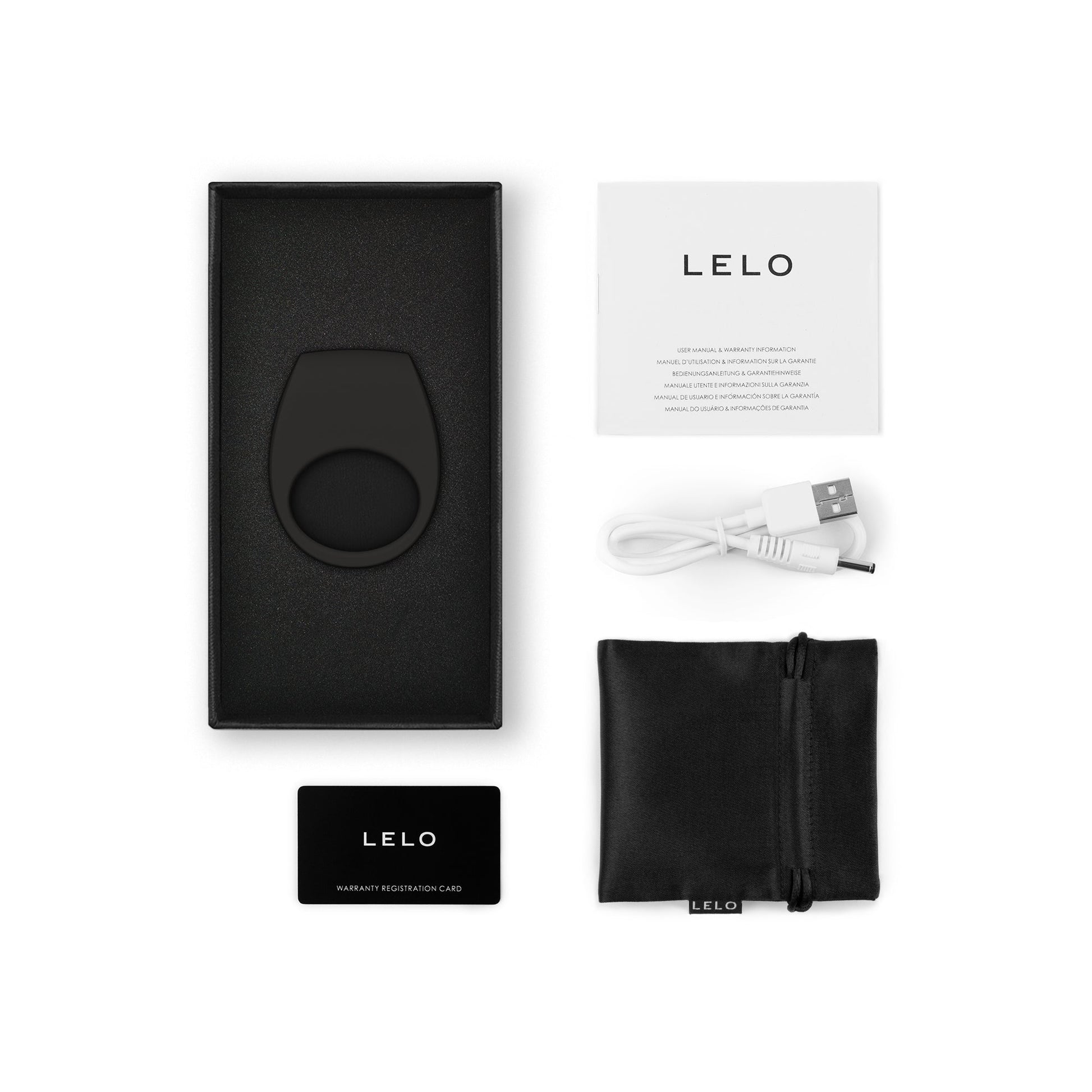 LELO, TOR™ 3 Couples Vibrating Ring - 6 Modes, Waterproof, Rechargeable, Premium Silicone - Vibrating Cock Rings - The Naughty & Nice District - Adult Sex Toy Store