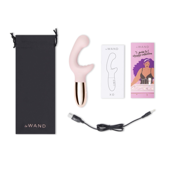 XO - Elegant Rose Gold and Dark Cherry Design - VIbrators - The Naughty & Nice District - Adult Sex Toy Store