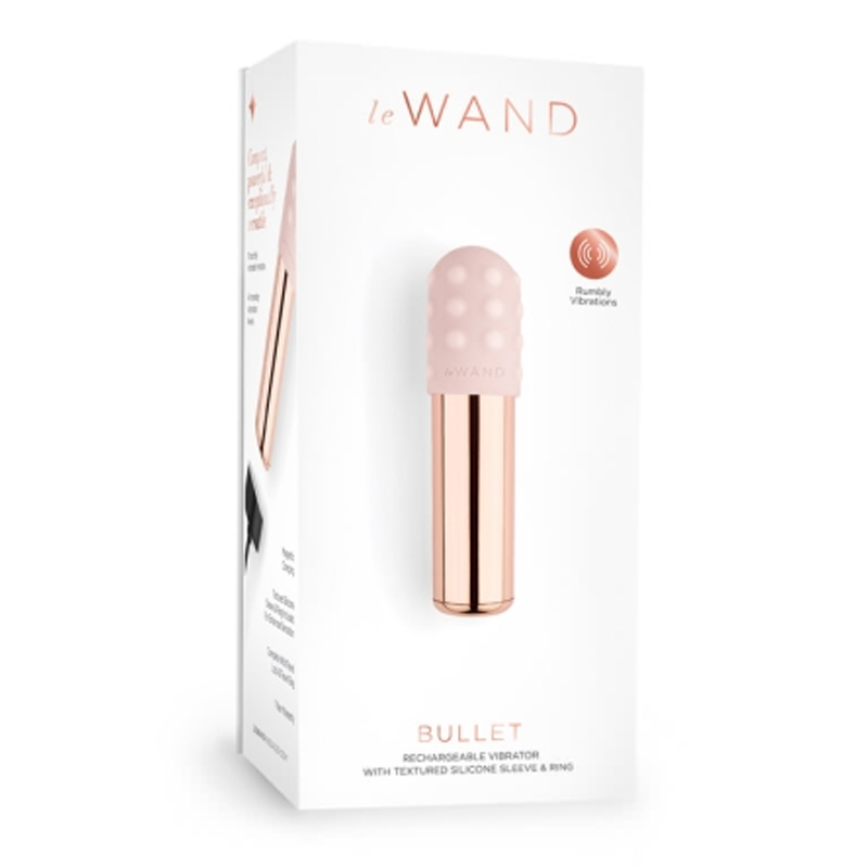 Le Wand Chrome Collection Bullet - Cherry and Gold - VIbrators - The Naughty & Nice District - Adult Sex Toy Store