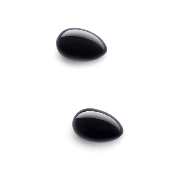 Crystal Yoni Eggs - Rose Quartz and Black Obsidian - Sexual Wellness - The Naughty & Nice District - Adult Sex Toy Store