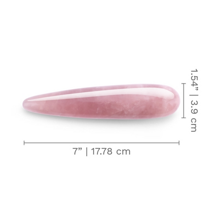 Le Wand Crystal Slim & Regular Wands - Rose Quartz & Black Obsidian for Self-Love Journey - Dongs & Dildos - The Naughty & Nice District - Adult Sex Toy Store