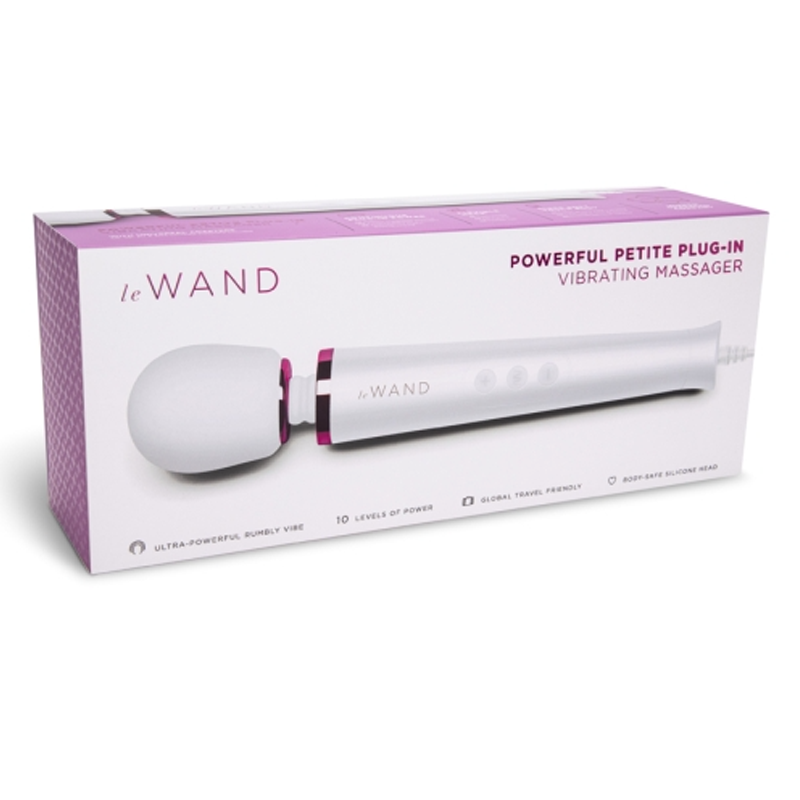 Powerful Petite Plug-In Massager - White - VIbrators - The Naughty & Nice District - Adult Sex Toy Store