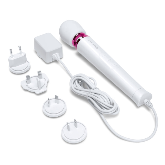 Powerful Petite Plug-In Massager - White - VIbrators - The Naughty & Nice District - Adult Sex Toy Store