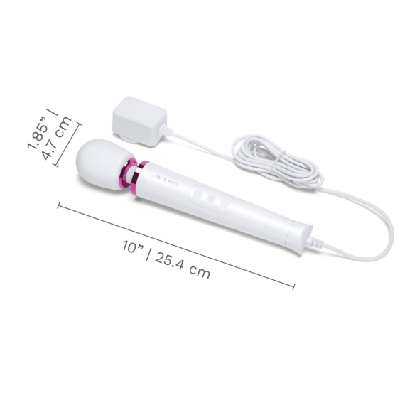 Powerful Petite Plug-In Massager - White - VIbrators - The Naughty & Nice District - Adult Sex Toy Store