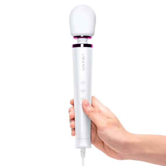 Powerful Petite Plug-In Massager - White - VIbrators - The Naughty & Nice District - Adult Sex Toy Store