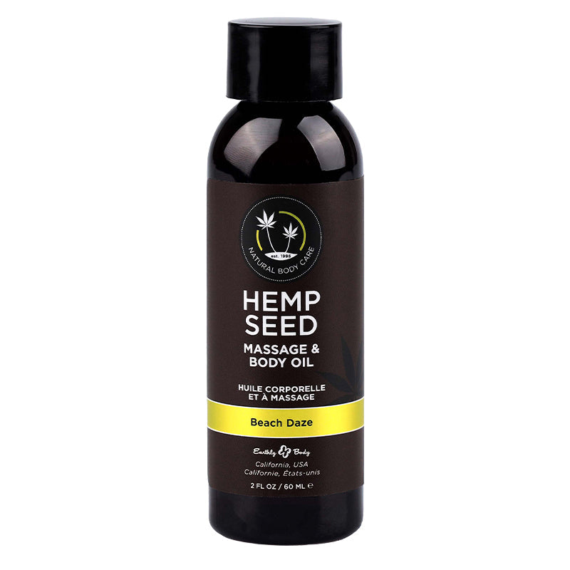 Hemp Seed Massage & Body Oil - Nag Champa, Sunsational, Beach Daze - Lubes - The Naughty & Nice District - Adult Sex Toy Store