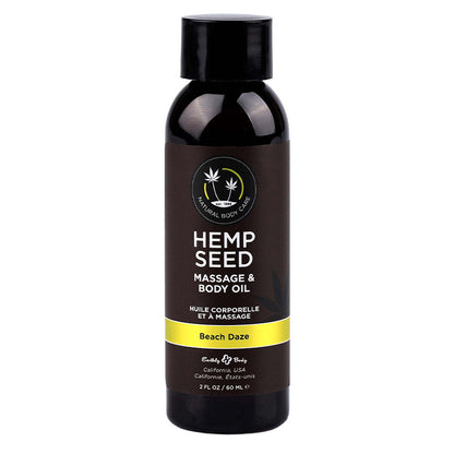 Hemp Seed Massage & Body Oil - Nag Champa, Sunsational, Beach Daze - Lubes - The Naughty & Nice District - Adult Sex Toy Store