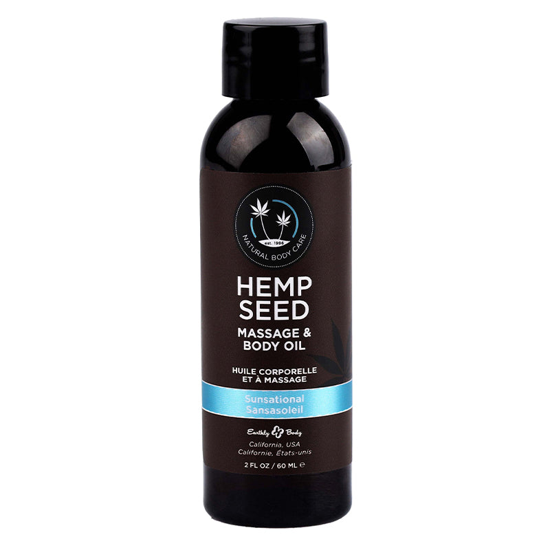 Hemp Seed Massage & Body Oil - Nag Champa, Sunsational, Beach Daze - Lubes - The Naughty & Nice District - Adult Sex Toy Store