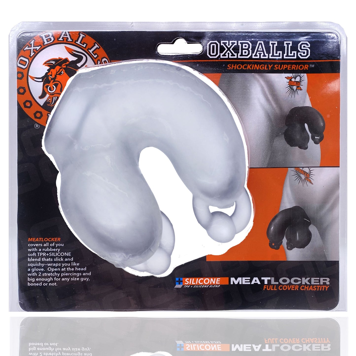 MEATLOCKER Chastity - Clear Ice & Black Ice - For Him - The Naughty & Nice District - Adult Sex Toy Store