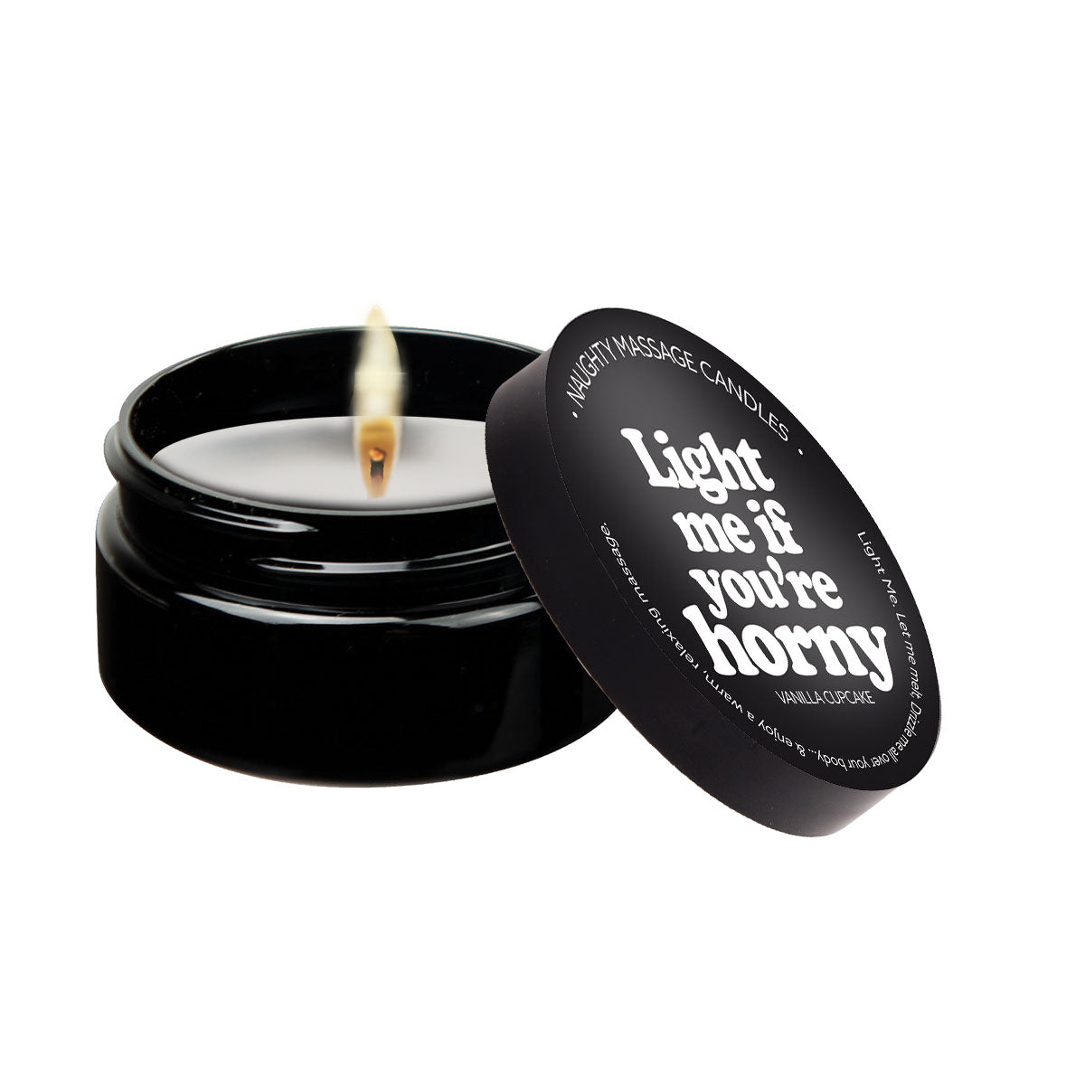 Light Me If You're Horny - Naughty Mini Massage Candle - Lubes - The Naughty & Nice District - Adult Sex Toy Store