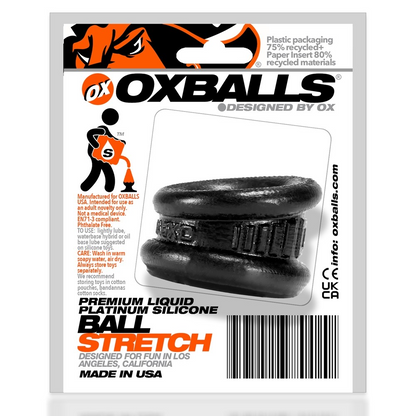 Oxballs NEO ANGLE, ballstretcher - BLACK - For Him - The Naughty & Nice District - Adult Sex Toy Store