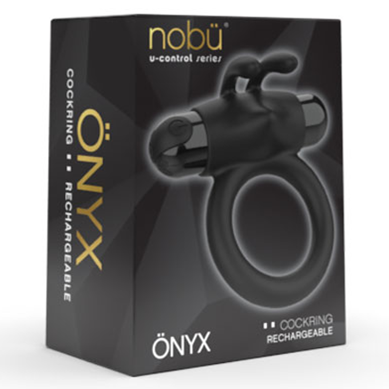 ONYX - BLACK - Vibrating Cock Rings - The Naughty & Nice District - Adult Sex Toy Store