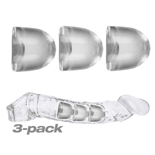 ADJUSTFIT INSERT 3-pack cocksheath inserts - Clear - The Naughty & Nice District