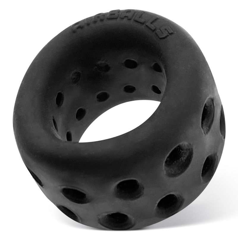 AIRBALLS AIR-LITE Ballstretcher - Best-Selling Design with Soft PLUS+SILICONE™ Blend, Ventilation Holes, Unique Ergo Dip, Stacking Compatible - For Him - The Naughty & Nice District - Adult Sex Toy Store