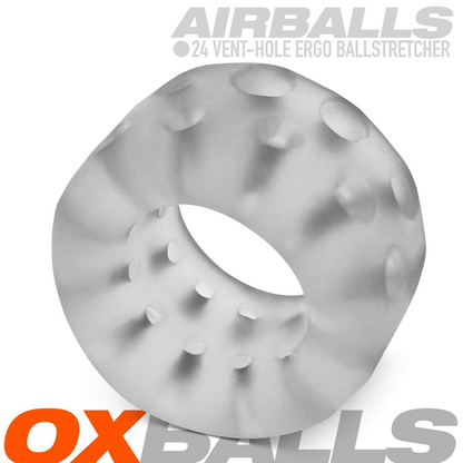 AIRBALLS AIR-LITE Ballstretcher - Best-Selling Design with Soft PLUS+SILICONE™ Blend, Ventilation Holes, Unique Ergo Dip, Stacking Compatible - For Him - The Naughty & Nice District - Adult Sex Toy Store