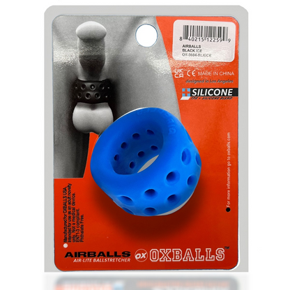 AIRBALLS AIR-LITE Ballstretcher - Best-Selling Design with Soft PLUS+SILICONE™ Blend, Ventilation Holes, Unique Ergo Dip, Stacking Compatible - For Him - The Naughty & Nice District - Adult Sex Toy Store