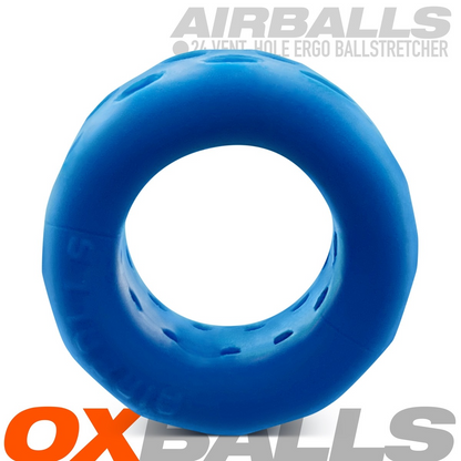 AIRBALLS AIR-LITE Ballstretcher - Best-Selling Design with Soft PLUS+SILICONE™ Blend, Ventilation Holes, Unique Ergo Dip, Stacking Compatible - For Him - The Naughty & Nice District - Adult Sex Toy Store