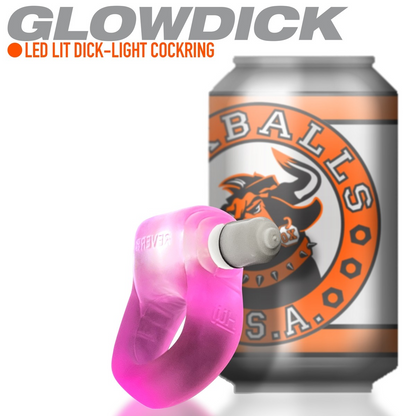 GLOWDICK Cockring with LED Lighting - Multi-Color Options Available - Cock Rings - The Naughty & Nice District - Adult Sex Toy Store