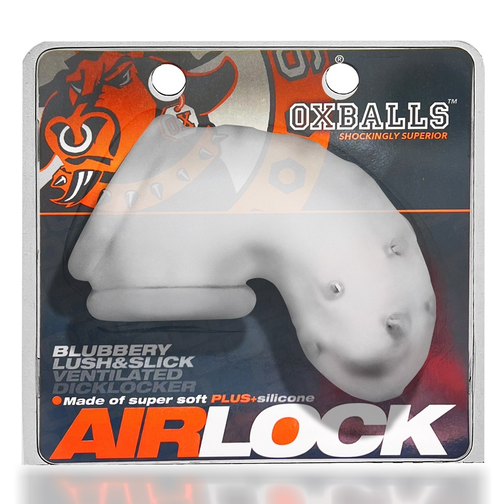 AIRLOCK AIR-LITE Vented Chastity + Sling Cage - Bright Colors, Ventilated Design, Soft Material - For Him - BDSM - The Naughty & Nice District - Adult Sex Toy Store