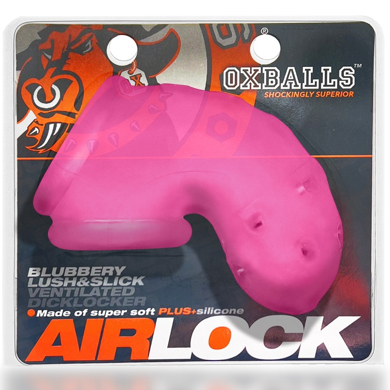 AIRLOCK AIR-LITE Vented Chastity + Sling Cage - Bright Colors, Ventilated Design, Soft Material - For Him - BDSM - The Naughty & Nice District - Adult Sex Toy Store