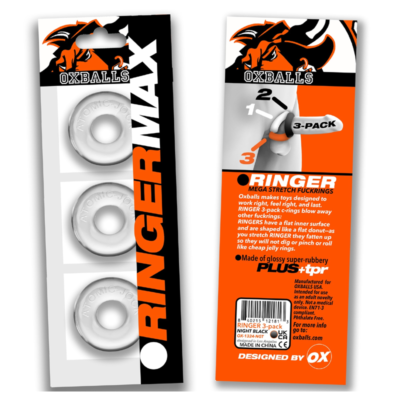 RINGER MAX, CLR - For Him - The Naughty & Nice District - Adult Sex Toy Store