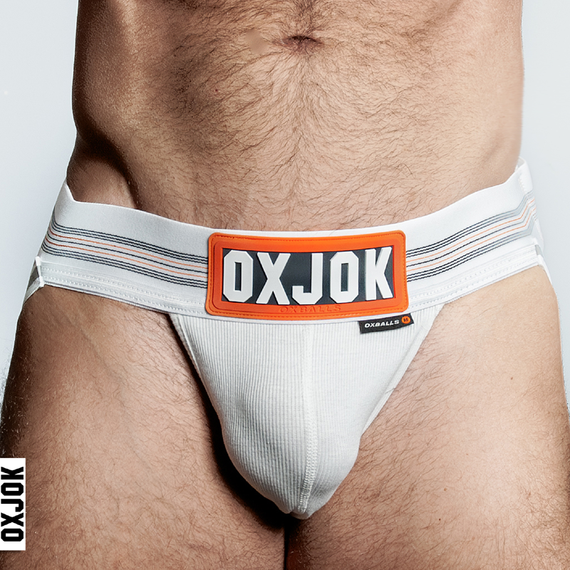 SLINGJOCK upthrust slider-strap jock, WHITE SNOW, LARGE - Menswear - The Naughty & Nice District - Adult Sex Toy Store