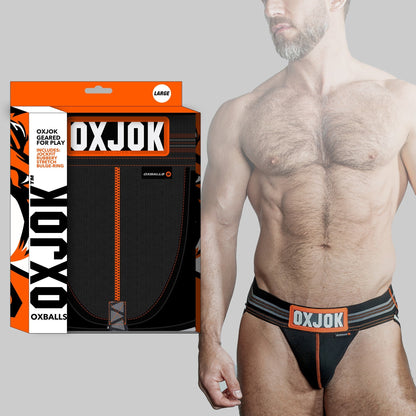 SLINGJOCK, upthrust slider-strap jock, BLACK IRON, XX-LARGE - Menswear - The Naughty & Nice District - Adult Sex Toy Store