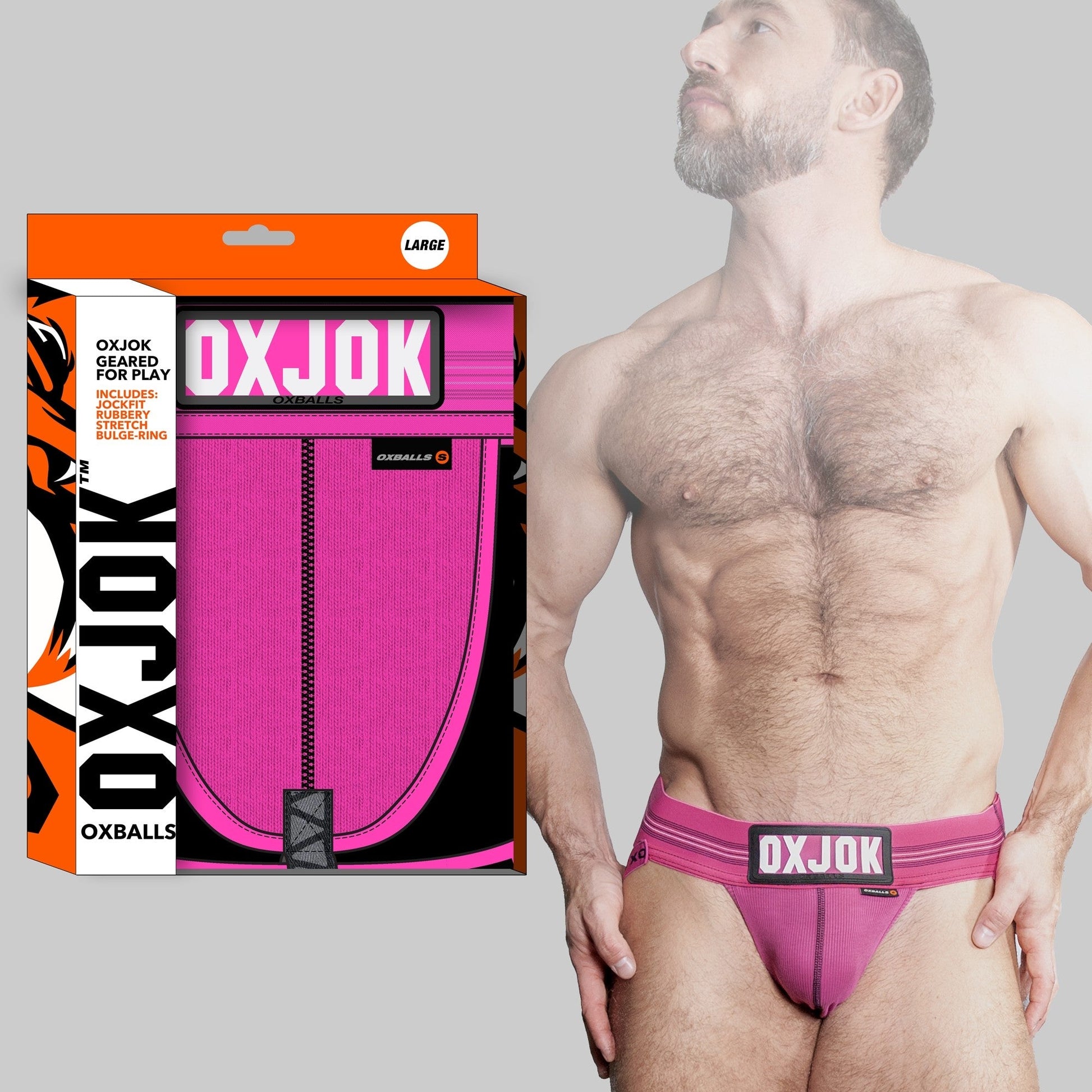 SLINGJOCK, upthrust slider-strap jock, PINK SKY, XX-LARGE - Menswear - The Naughty & Nice District - Adult Sex Toy Store