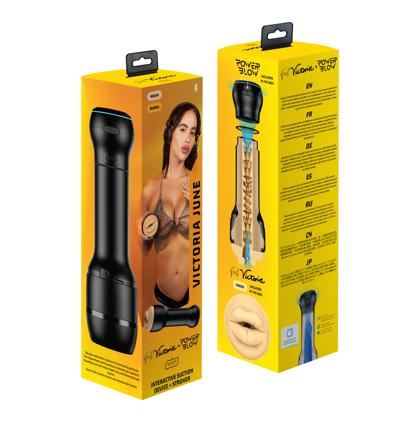 PowerBlow & FeelVictoria June Mouth Combo - For Him - The Naughty & Nice District - Adult Sex Toy Store