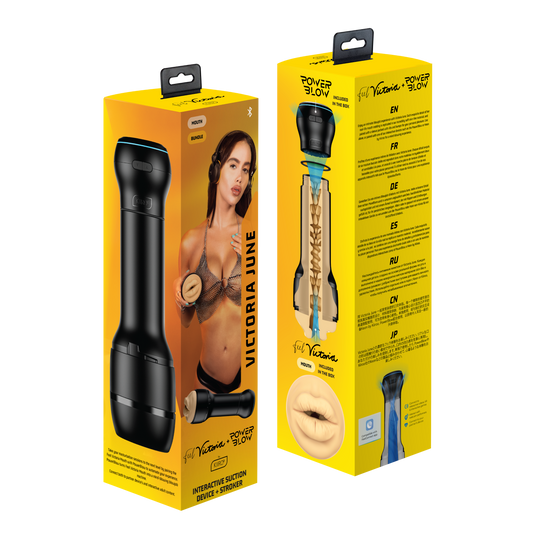 PowerBlow & FeelVictoria June Mouth Combo - For Him - The Naughty & Nice District - Adult Sex Toy Store