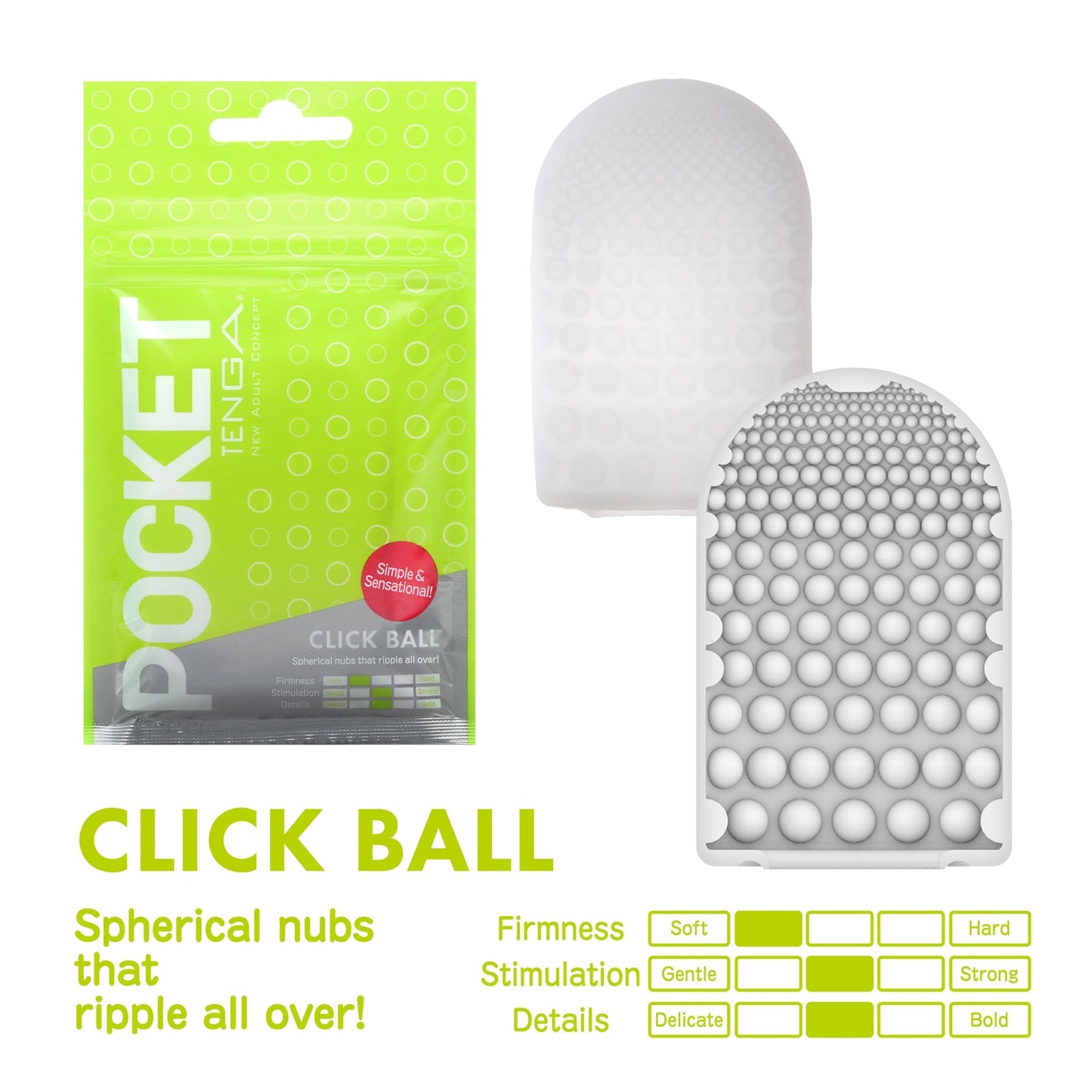 POCKET TENGA CLICK BALL - For Him - The Naughty & Nice District - Adult Sex Toy Store