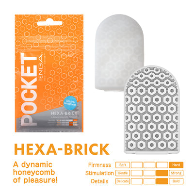 POCKET TENGA HEXA-BRICK - For Him - The Naughty & Nice District - Adult Sex Toy Store