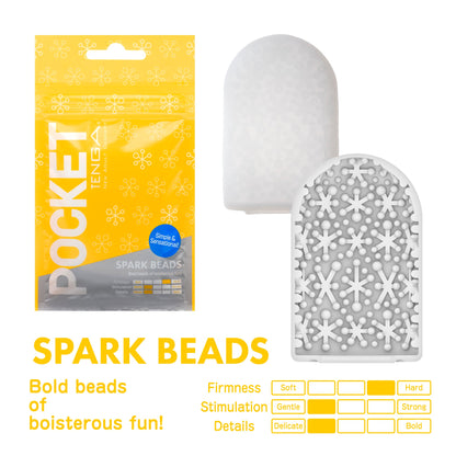 POCKET TENGA SPARK BEADS - For Him - The Naughty & Nice District - Adult Sex Toy Store