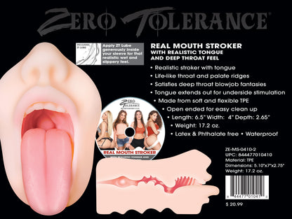 Zero Tolerance Real Mouth Stroker - For Him - The Naughty & Nice District - Adult Sex Toy Store